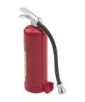Side view of red Two Pack 1/10 Scale RC Fire Extinguishers With Stickers, Display Only Decorative Accessories For Traxxas TRX4