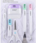 Pro Grade Craft Vinyl Weeding Tools Kit With Hook Weeder Hook Tweezers Scissors With Removable Cover Spatula And Scraper Durable Corrosion Resistant Set For Vinyl Crafting And Heat Transfer Projects, 5-piece pack