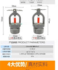 Single Piece Pro Grade 68 Degree Stainless Steel Fire Sprinkler Head With Hanging Upright And Upside Down Spray Design For DN15 DN20 Piping Systems Reliable Automatic Activation Heavy Duty Construction displayed front view with dimensions