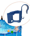 Poolside Cup Holder Detachable Drinks Stand For Pool Bar Edge Beverage Storage Accessory shown attached to pool edge