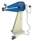 Built Like A Tank 24 Inch Metal Bead Roller With Variable Foot Pedal, showing sturdy metal structure for sheet metal work.