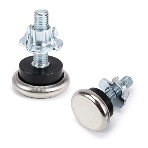 Adjustable Table Leg Levelers With Felt Pads M6, rust resistant metal leveling feet with T nuts for stability and floor protection