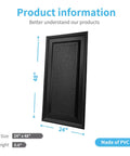 White Diamond 3D Wall Panels Dope Look for Interior Decor Lightweight PVC Sheets Fire Resistant Easy DIY Install Modern Textured Accent Wall Includes 12 Tiles Covering 32 Sq Ft, black PVC panel size info