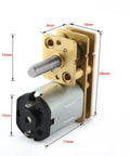 DC 6V 300RPM Micro Gearbox Motor With Metal Reducer, Tiny High Torque Gear Drive For DIY RC Hobby, 12mm diameter, 3mm shaft