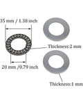 Front Wheel Bearing Kit For Riding Lawn Mowers Replacement Front Axle Bearings With Caps Spacers Gaskets dimensions