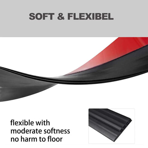 2 Pack Door Draft Stopper For Exterior And Interior Doors Self Adhesive Door Sweep And Weather Stripping showing flexibility