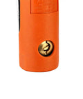 Mini Pneumatic Straight Die Grinder 25000 RPM Inline Air Tool close-up of the orange housing and adjustable airflow throttle valve.
