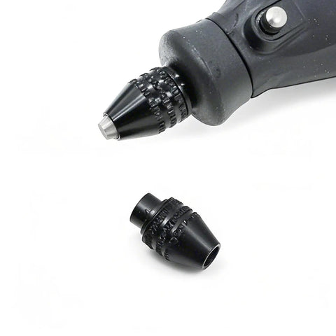 All-in-One Drill Chuck Collet Set For Rotary Tools 15-Piece Brass Collets with chuck adapter and tool