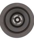 Top view of Combo Pack 3-1/2 Inch Wing Nut Twist Style Kitchen Sink Basket Strainer with EZ Mount Waste Disposal Drain Flange, oil rubbed bronze