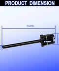 Heavy Duty Adjustable Bearing Cup Replacer Tool For Big Rig And Trailer Axles Fits 3 5 8 To 6 1 2 Inch Outer Diameter dimensions showing length and width.