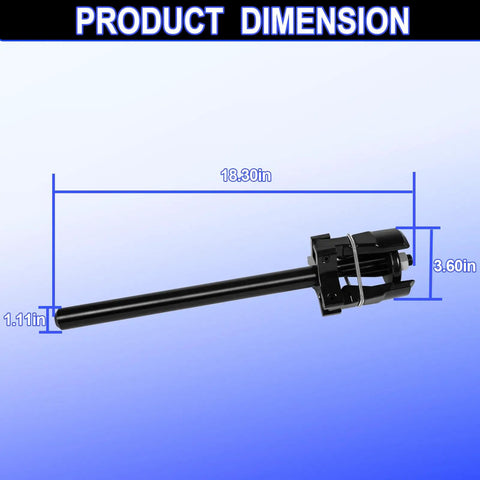 Heavy Duty Adjustable Bearing Cup Replacer Tool For Big Rig And Trailer Axles Fits 3 5 8 To 6 1 2 Inch Outer Diameter dimensions showing length and width.