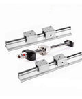 All In One Linear Rail And Ball Screw Kit With SBR20 Guide, SBR20UU Block Bearing, Nut, Coupler, BKBF12, Color FK12 FF12, 750 mm Length