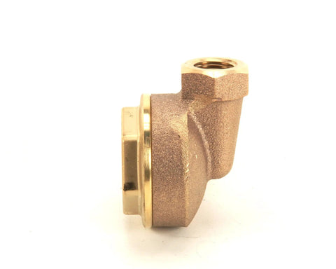 Heavy Duty 98-1718 Steam Trap Valve for Commercial Kitchens, side angle view showing durable silver material, pro-grade replacement.