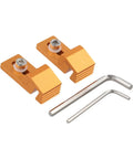 Heavy Duty Low Profile Cnc Side Pressure Plate Kit With T Track Claw Clamps For 3018 Router, orange aluminum clamps and hex keys.