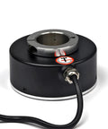 Industrial Rotary Encoder 100mm OD With 30mm to 45mm Through Hole Shaft, Incremental Encoder 100 To 5000 PPR, 5V Drive Output, black housing, cable