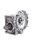 Nmrv Series Worm Gear Reducer With Solid Aluminum Construction Compact Lightweight Frame, side view showing lightweight design.