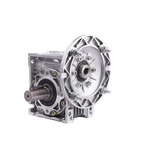 Nmrv Series Worm Gear Reducer With Solid Aluminum Construction Compact Lightweight Frame, side view showing lightweight design.