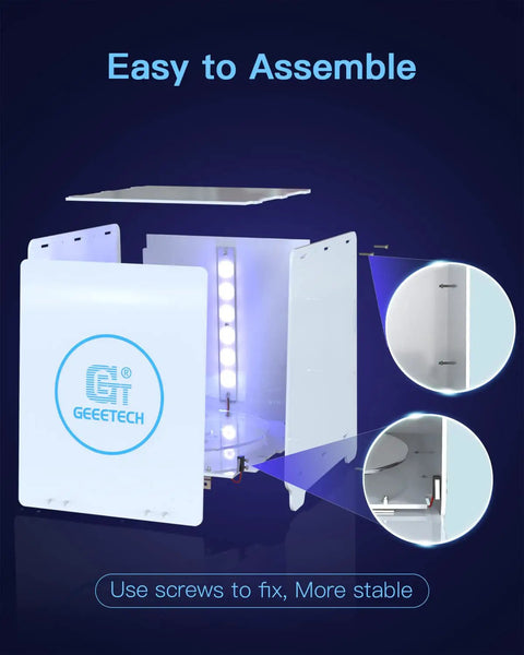 Top Shelf 405nm UV Curing Box For Large 3D Resin Prints With 360 Rotating Turntable And Digital Timer Making Your SLA DLP LCD Post Cure Workflow A Smooth Deal No Sweat Ever