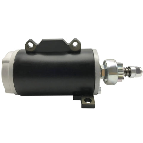 Side view of New Marine Starter Replacement For Johnson And Evinrude Outboard Motors 85 To 140 HP, Plug And Play Fit For 1973 To 1998 Models