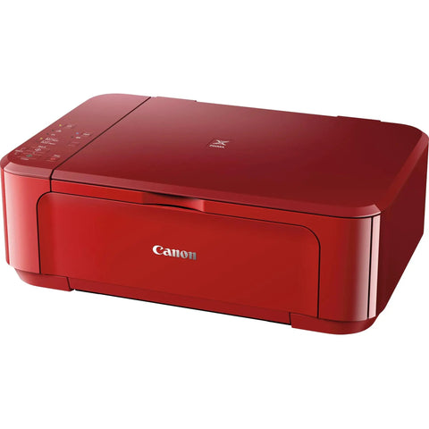 Wireless All In One Color Inkjet Printer With Mobile Printing And Super Easy Setup For Sharp Photos And Crisp Documents in red.