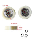 Nylon Geared 36 Tooth Gear Set With Circlip Ring For Bafang Fat Hub Motors RM G060.750 G062.1000 And RM G020 SWX02