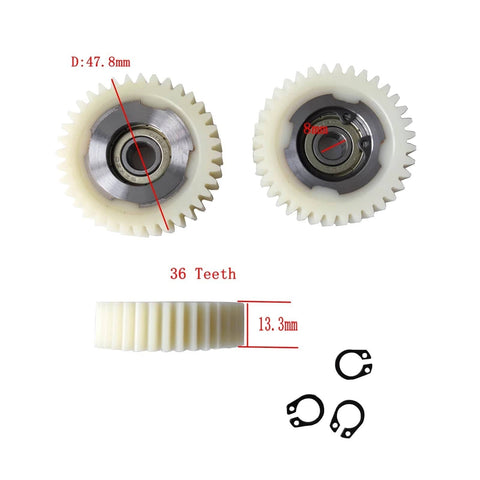 Nylon Geared 36 Tooth Gear Set With Circlip Ring For Bafang Fat Hub Motors RM G060.750 G062.1000 And RM G020 SWX02