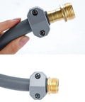 Brass Male Hose Coupling With Zinc Clamp And Stainless Screws For Three Quarter Inch Or Five Eighth Inch Garden Hose Repair Fitting Easy