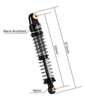 52mm Big Bore Shock Oil Damper For 1 24 RC Crawler AX24 With CNC Aluminum Shock Caps Bodies And Bottom Caps Black Electroplated Steel Shafts Nylon Rod Ends Adjustable Beefed Up Suspension Upgrade