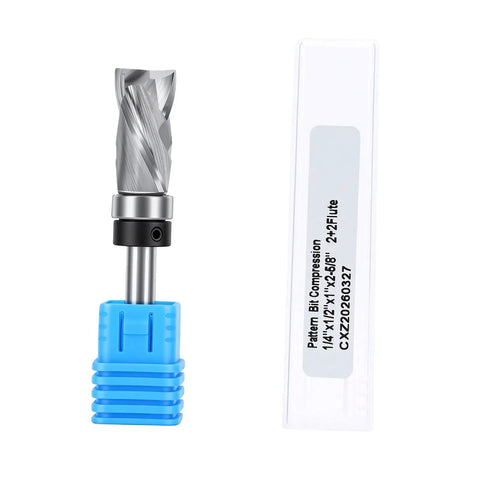 GOTOTOP Spiral Flush Trim Router Bit For Woodworking Pros With 1/2 Inch Shank offering fast cutting and top bearing for flush trims