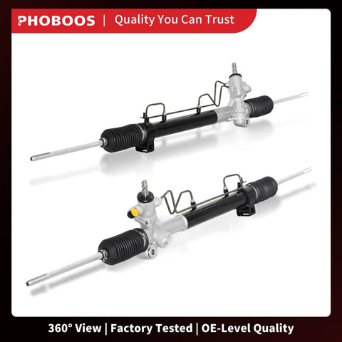 Hydraulic Power Steering Rack And Pinion Assembly Compatible With Toyota Camry 1992-2001 Avalon 1995-2004 Solara 1999-2003 And Lexus ES300 1997-2001 2.2L 2.4L 3.0L New Unit Ref 26-1690, front view