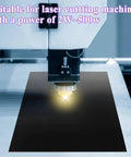 Laser testing paper sheet, black, double-sided, for laser cutting and engraving machine focus tests