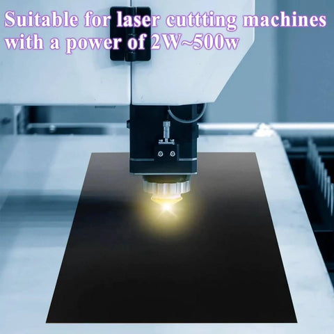 Laser testing paper sheet, black, double-sided, for laser cutting and engraving machine focus tests