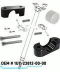 Steering Stem Bushing And Collar Kit For Yamaha ATVs with screws and detailed diagram