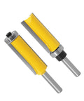 Straight Up Pro Grade Eight Millimeter Flush Trim Pattern Router Bit Featuring Dual Bearings And Kickback Resistant Build for precise woodwork.