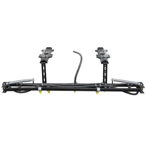 ATV Sprayer With 25 Gallon Tank, 2.4 GPM Flow, 60 PSI, Folding 7 Nozzle Boom, UV-Resistant Plastic Tank, 15 Ft Hose, Tethered Lid Access frame