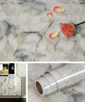 Extra Wide 36 Inch Marble Contact Paper For Kitchen Countertops Waterproof Peel And Stick Table Top Cover, floral detail