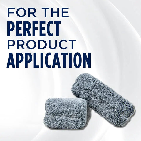 Scratch Free Microfiber Car Detailing Applicator Pads 2 Pack For Wax And Sealants Ceramic Or Graphene Coatings Quick And Easy To Use Machine Washable And Reusable Foam Pad Interior, gray pads