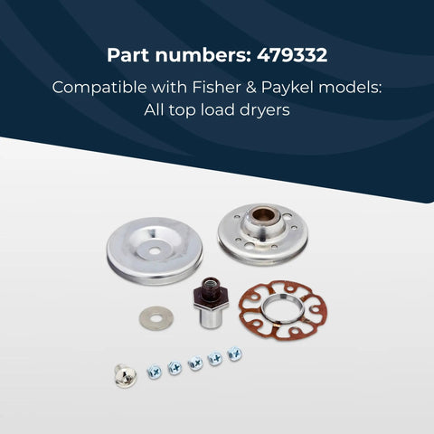 Drum Bearing Kit Replacement Part 479332 For Top Load Dryers OEM Drum Bearing 4 By 4 By 3 Inches parts displayed