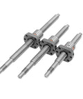 Three 20mm Ball Screw Rods With 5mm Lead And 10mm Lead End Machined, Includes Single Ball Nut For Engraver, Milling And Router CNC Machines
