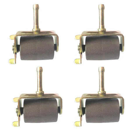 Heavy Duty Bed Frame Casters With Locking Wheels Set Of 4 With Socket Inserts And Metal Stem shown in grid layout
