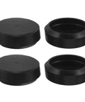 Heavy Duty Floor Scale Sensor Foot Pads 4 Pack With Load Cell Rubber Cushions Vibration Damping Non Slip Foot Sleeves For 0.5 To 3 Ton Scales Protectors That Boost Stability And Shock Absorption, black rubber