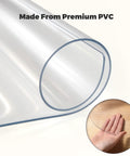 Transparent Hard Floor Chair Mat PVC Office Desk Protector for Wood Tile and Vinyl Floors Scratch Resistant Rolling Chair Mat roll