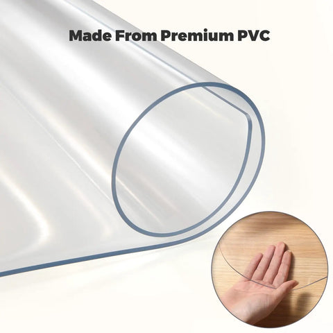 Transparent Hard Floor Chair Mat PVC Office Desk Protector for Wood Tile and Vinyl Floors Scratch Resistant Rolling Chair Mat roll