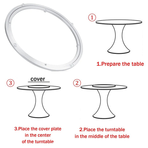 Step-by-step guide to installing Beefy Heavy Duty Aluminum Alloy 360 Degree Rotating Swivel Plate with Quiet Smooth Bearings