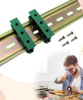 Heavy Duty 20 Pack C45 DIN Rail PCB Mounting Bracket Clips For 35mm Or 15mm Circuit Boards Carrier Holders Green Finish