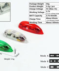 3 Piece LED Light Kit For RC Planes And Drones With Rechargeable Red Green White LEDs Ultra Bright Navigation Lights