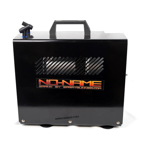 Master Blaster Airbrush Compressor With Tank For Hobbyists And Pros, black casing, handle, front view, compact design.
