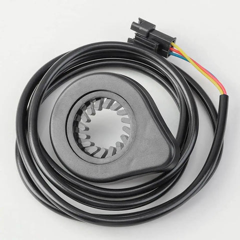 Pedal Assist Sensor For Electric Bikes With 12 Magnets Durable Shockproof ABS Housing 1 Meter Cable Road And Mountain Bike