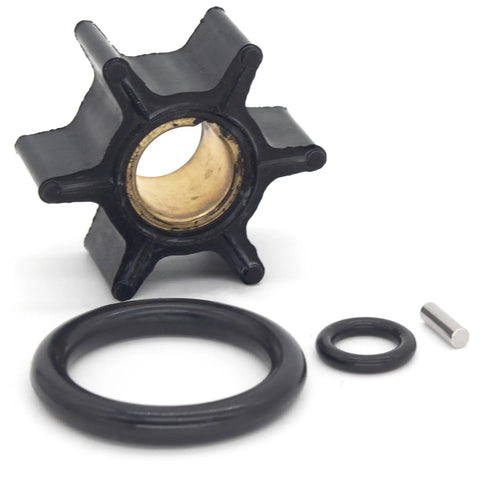 Outboard Water Pump Impeller With Key And O Ring For Johnson Evinrude BRP OMC 8 To 15 HP Two Stroke Motors Replacement 386084 0386084