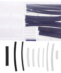 Get A Fresh Look With This Cool 78pc Heat Shrink Shoelace Ends Repair Kit. Easy DIY Fix For Sneakers And Any Laces With Plastic Caps For Quick Fixes Whenever You Need Some Style Back On Your Kicks. 78-piece black and clear heat shrink tubes in a plastic case